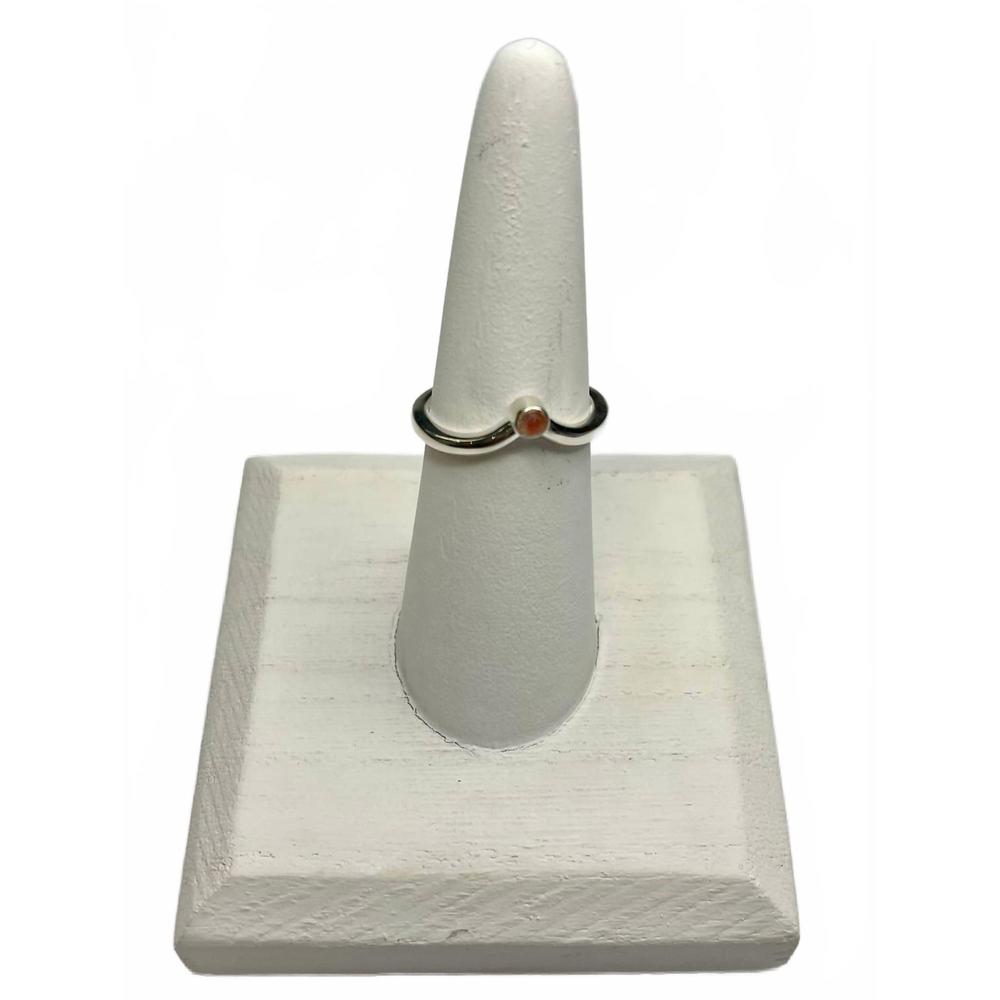 NEW DUNE JEWELRY chevron ring in pink